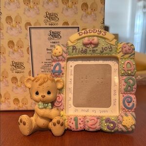 Precious Moments Pastel Teddy Bear Photo Frame